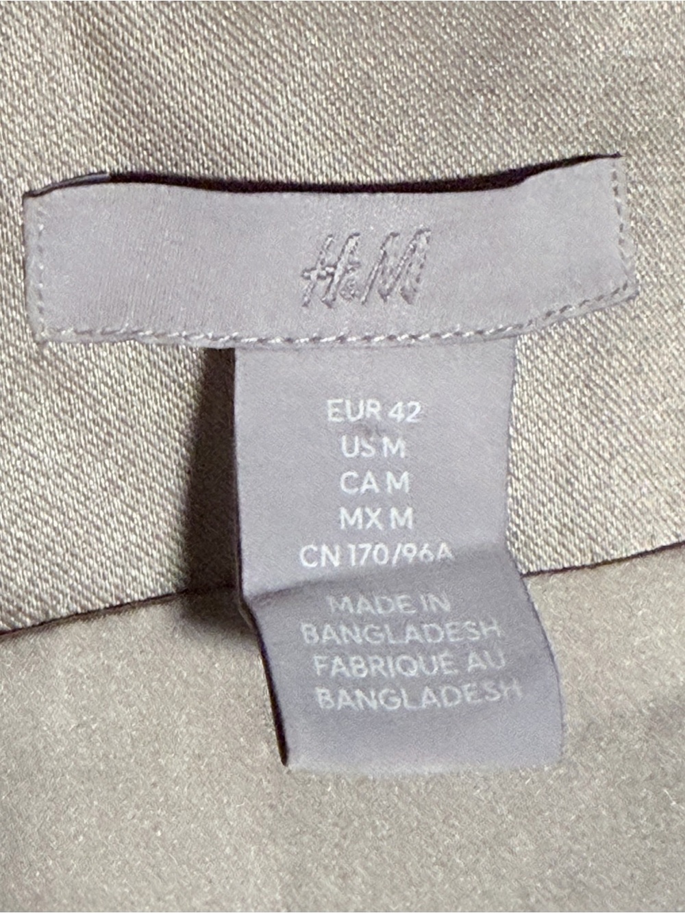 H&M Champagne Double Breasted Satin Dress/Blazer Jacket Sz M - Picture 2 of 13